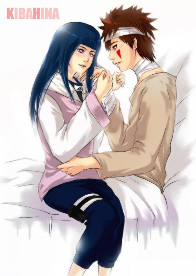 Kiba and Hinata, love confession in Hospital